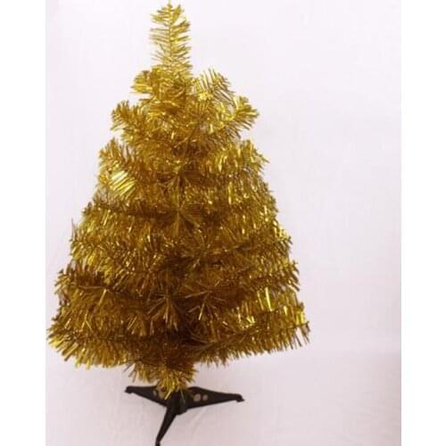0.6m / 60cm Golden Christmas Tree New Year gifts Christmas home office desktop decorations