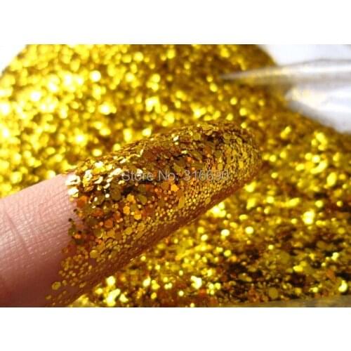 Solvent Resistant Gold Glitter Mix