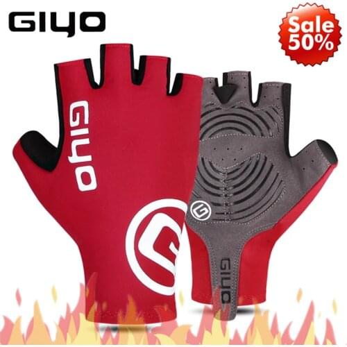 Giyo bicycle gloves half finger gel sports racing bicycle gloves ladies mens summer road bike gloves mountain bike gloves