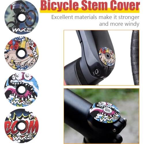 WAKE Bicycle Headset Fork Top Cap CNC MTB Mountain Bike Stem Top Cover Cycling Accessories Colorful Bicycle Headset Fork Top Cap
