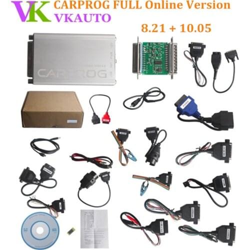 CARPROG FULL 8.21 Online Authorization Version with 21 Adapters Airbag Reset Tool Perfect Version