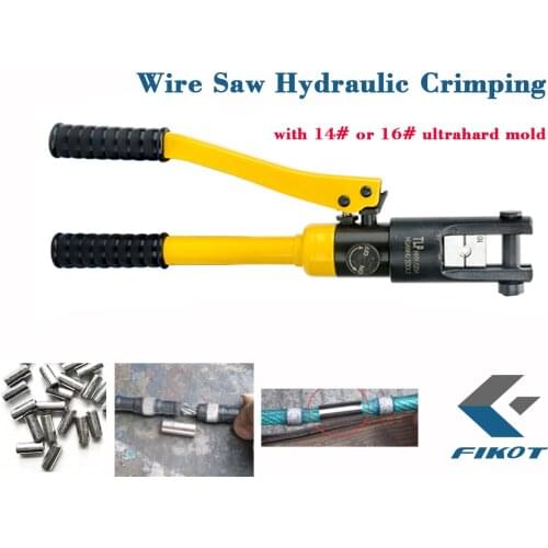 10Ton Pressure Power Integral Manual Hydraulic Clamp Crimping Tool for Diamond Wire Saw Joint Connector