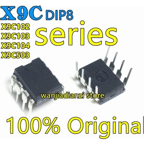 X9C102 X9C103 X9C104 X9C503 P PIZ PZI ZI IZ I IC DIP8 Into the DIP - 8 digital potentiometer chip, data acquisition, integrated