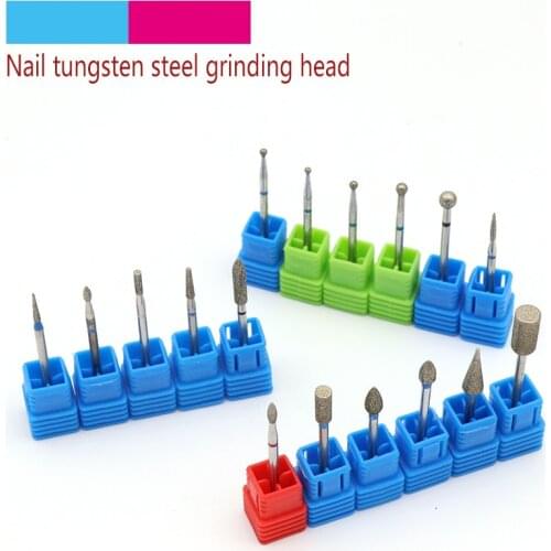 1pc Tungsten Steel Nail Grinding Head Multi Types Milling Manicure Cutter Pedicure Machine Sander Drill Bit Device Electric Tool