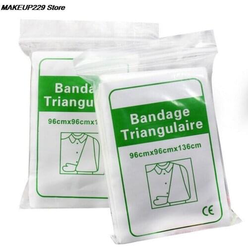1Pack Bandage Medical Burn Dressing Bandage Triangular First Aid Kit Wrap Bandage Fracture Fixation Emergency Bandage Wound Care