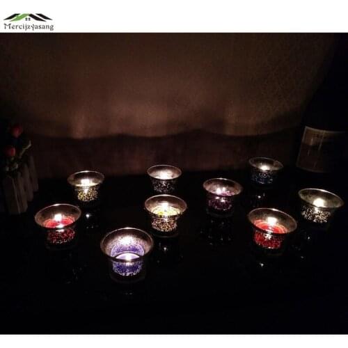 10PCS/Lot Crystal Candle Holder Candlestick European Style Candle Holders for Wedding Dinner Decor Candelabra GZT023