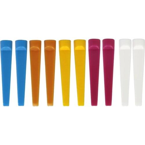 10 Count Durable Plastic Wedge Golf Tees 74mm Random Color Golfer Training