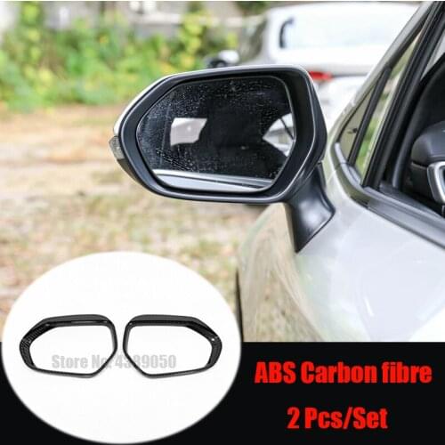 ABS Chrome/Carbon fibre For Toyota Corolla 2019 2020 Side Car rearview mirror block rain eyebrow Cover Trim Sticker accessories
