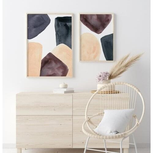 Abstract Geometric Module Scandinavian Canvas Painting Wall Art Nordic Posters and Prints Wall Pictures for Living Room Decor