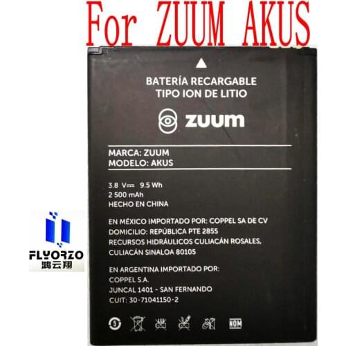 NEW High Quality 2500mAh AKUS Battery For ZUUM AKUS Mobile Phone