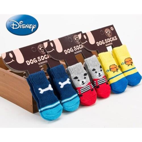 Disney Puppy Dog Socks Anti-scratch Anti-Dirty Teddy Bichon Small Dog Pet Protective Shoe Cover Cat Foot Cover