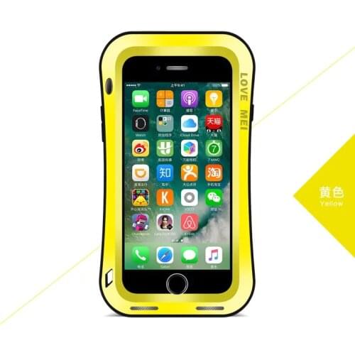 LOVE MEI case For iphone 7 8 plus Small Waist Upgrade Version Life Waterproof Shockproof Metal Aluminum Case Cover For iphone 8