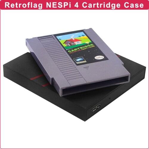 Retroflag NESPi 4 Cartridge Case Hard Drive Enclosure for NESPi 4 Case Compatible Raspberry Pi PC Laptop Android TV HD Player