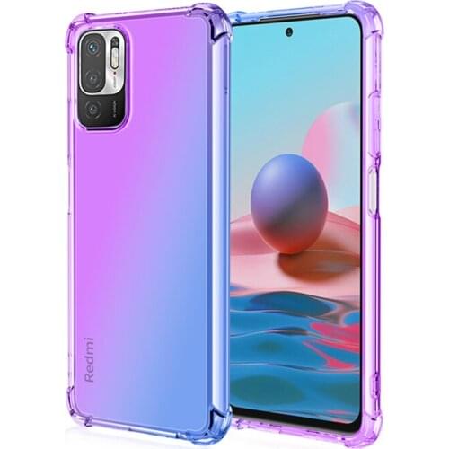 Drop Protection Colorful TPU Case for Xiaomi Redmi Note 10T 5G 10S 10 Pro 10 T Anti-Scratch Mobile Phone Bag Cover Funda