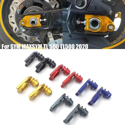 For SYM MAXSYM TL 500 TL500 2020 New Motorcycle Chain Adjustment Block Frame Swingarm Spools Sliders