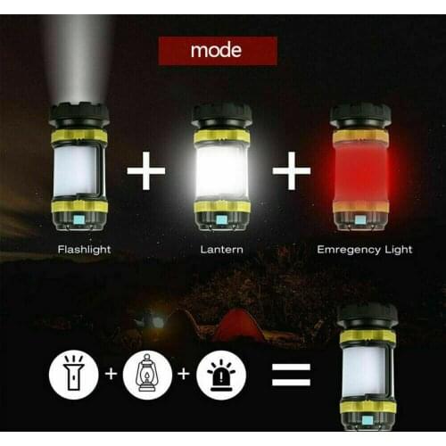 Camping Lanterns, Rechargeable Led Lanterns, Lights with Flashlight for Camping, , Hiking, Emergency, Outage