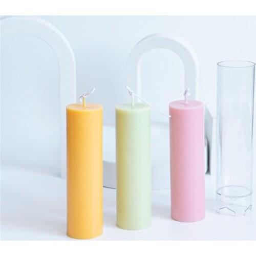 Candle Mold Conjoined Cylindrical Durable DIY Plastic Mould Making Handcraft Handmade Craft Simplicity Scented Candle Mold