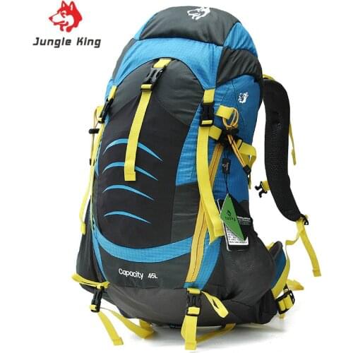 Jungle King 2017 new outdoor camping professional mountaineering bag shoulder waterproof anti tear sports backpack hiking bag45L