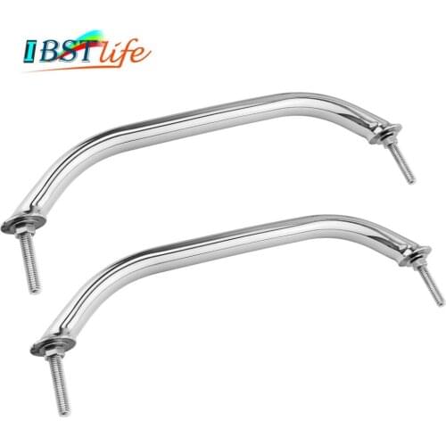 2PCS Marine Grade SS316 Grab Handle Door Handrail Grip Rail Grab Bar Handle with bolt Boat Hatch Yacht Marine Bathroom Hardware