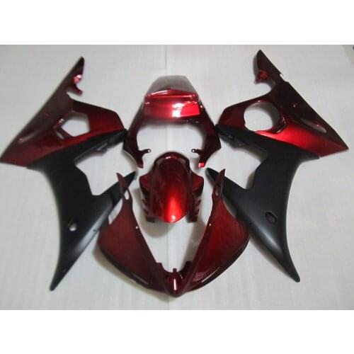 Motorcycle Fairing kit for YAMAHA YZFR6 05 YZF R6 2005 YZF600 yzfr6 2005 YZF R6 Red matte black ABS Fairings set+7gifts YN31