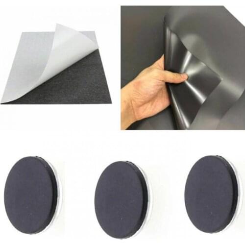 Round Magnetic Discs Sticker Flexible Rubber Refrigerator Fridge Dots with Adhesive Backing for Home Magnet DIY Crafts/A4 Flexib