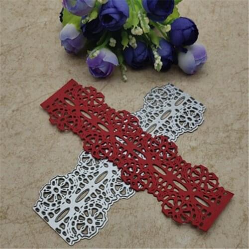 Lace Flower Edge Border Metal Cutting Dies Stencils For Card Making Decorative Embossing Suit Paper Cards Stamp DIY