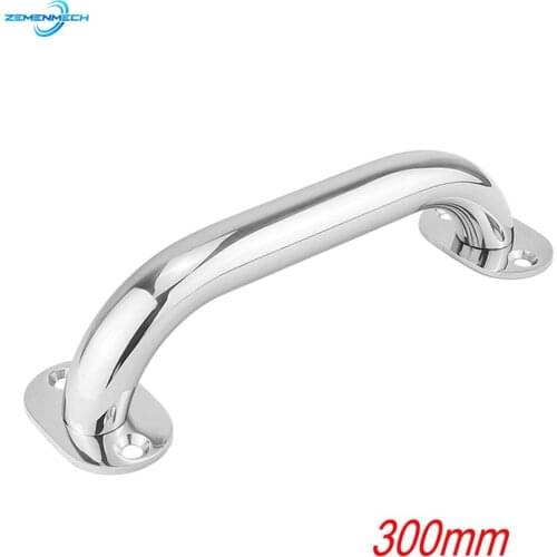 Marine Hardware 300mm Stainless Steel 316 Grab Handle Door Handrail Grip Rail Grab Bar Handle Boat Accessories Bathroom Yacht