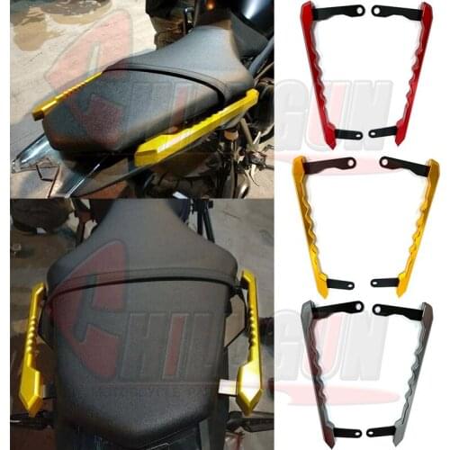 Motorcycle CNC Aluminum Rear Grab Bars Seat Pillion Passenger Rail Handle Armrest Arm Rests For MT-09 MT09 FZ09 FZ-09 2018 2019