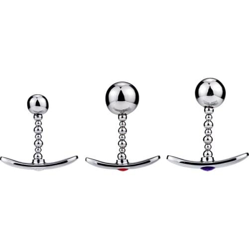 Male & Female Adult Toys Anal Dilator Anal Plugs Pulling Balls in the Backyard Safety Toys Space Aluminum High Quality Material