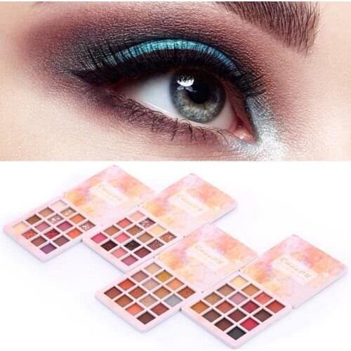 The New 16-Colors Eyeshadow Palette Colorful Shadows Palett Glitter Highlighter Shimmer Make Up Pigment Matte Eye Shadow Pallete