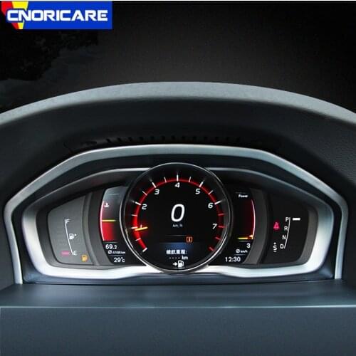 Car Dashboard Trim Strip For Volvo XC60 S60 V60 2009-17 Stainless Steel Interior Modified Accessories