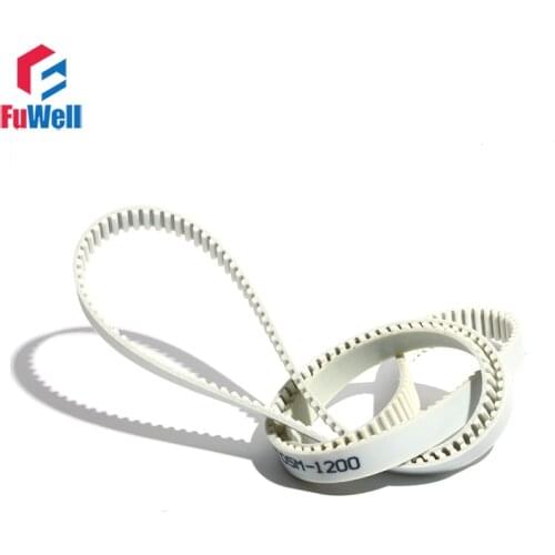 Timing Belt 5M-4380/4390/4400/4410/4420 White Polyurethane Transmission Pulley Belt 15/20/25/30mm Width HTD5M PU Toothed Belt