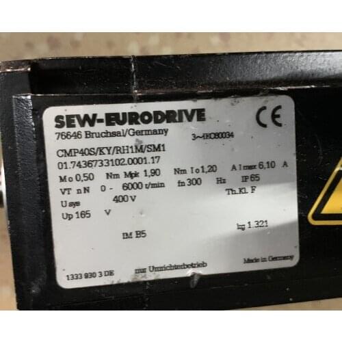 CMP40S/KY/RH1M/SM1 servo motor , used one , 85% appearance new , test goods , free shipping