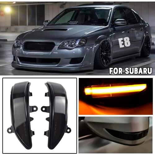 2x Flowing LED Turn Signal Indicator Lights for Subaru Impreza wrx sti sedan 2011 Tribeca 07-14 Rearview Side Mirror Light Lamp