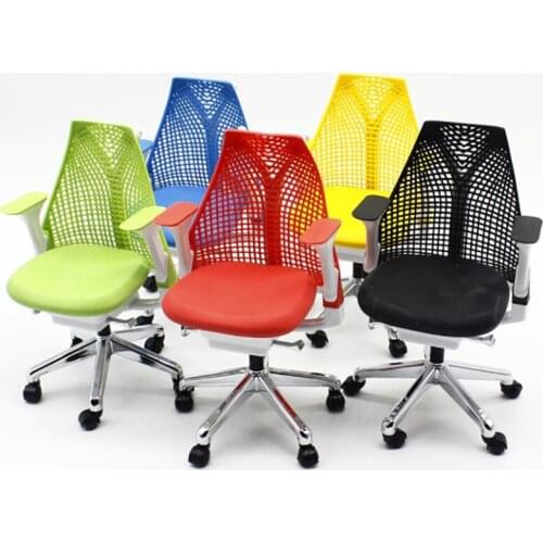 1/6 Trend Soldier Model Props Office Swivel Chair Model Scene Matching Wheels Rotatable For Action Figure DIY Accessories