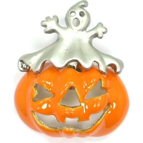 12pcs a lot Halloween Orange Enamel Pumpkin Pin Brooch Pumpkin Womens Weddings Banquet brooch pins Jewelry gift C102711