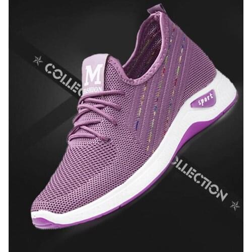 Womens Shoes Summer New Fashion Casual Sports Shoes Breathable Running Shoes Soft Sole Comfortable Women Mesh Cloth Shoes