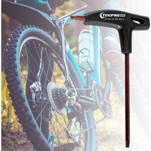 1 pcMountain bike T25 high-strength torx wrench, bicycle disc brake pad installation and removal tool, brake disc screw wrench