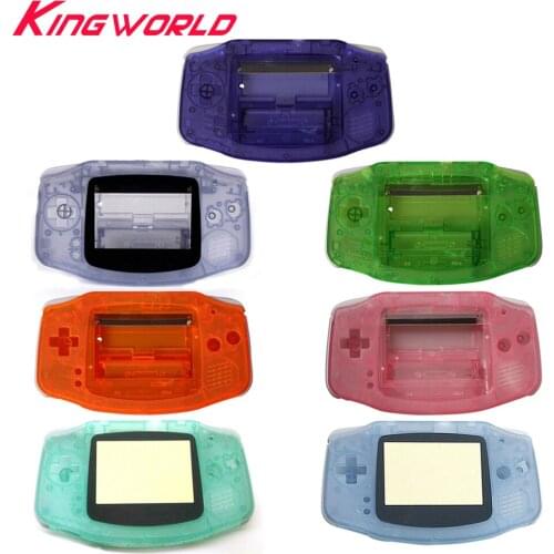 10set High quality Plastic Shell Case Housing Screen Shell For G-ameboy Advance For G-BA Luminous case Cover
