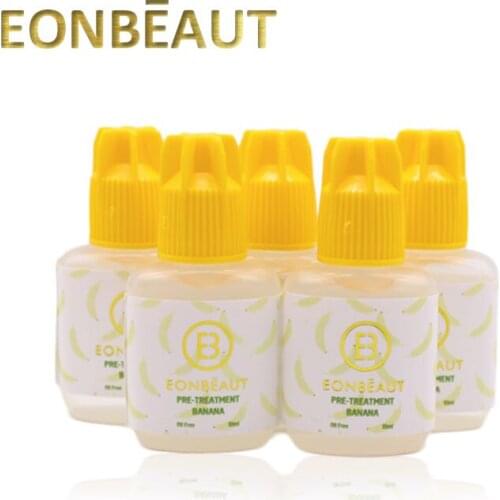 5Bottles EONBEAUT Eyelash Extension Tools Natural Lash Pre-treatment EONBEAUT Banana Pretreatment for Natural Lash Cleanser 10ml