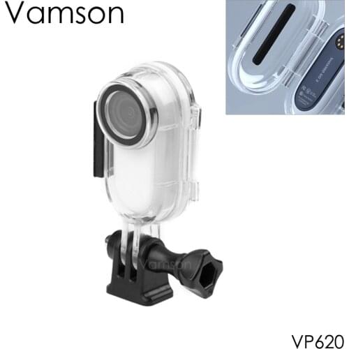 Vamson for Insta 360 Go 2 Accessories 30M Waterproof Dive Case Protection Cover for Insta360 Go 2 Mount Action Camera VP620