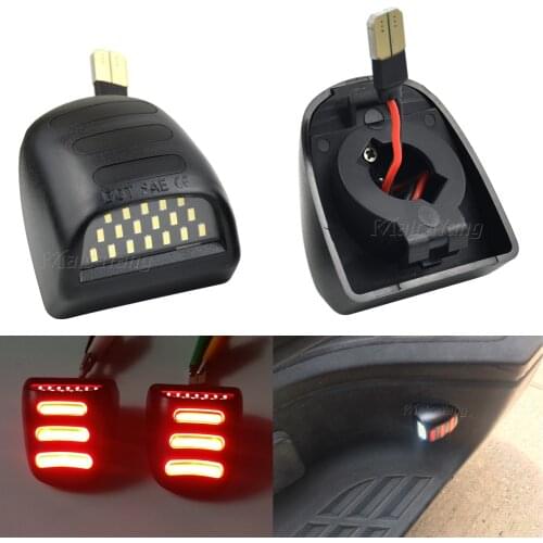 For Chevrolet Avalanche Tahoe GMC Sierra Yukon LED 12V Number License Plate Light Lamp Assembly Auto Tail Light Car Accessories
