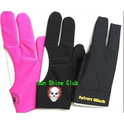 Free shipping 3pcs/lot high Elasticity 3 finger Billiards gloves/Snooker table Gloves/Pool glove Billiards Accessories