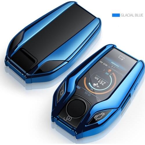 TPU Car Key Case holder For BMW 7 Series 730 740 6 Series GT 5 Series 530i X3 X5 X6 X7 Touch Screen Display Key Protection Cover