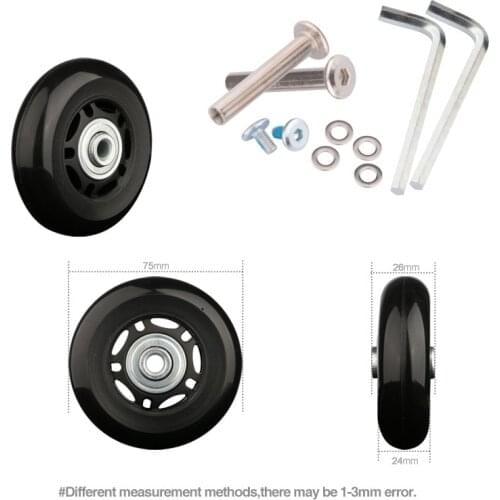 Trolley case universal wheel accessories travel suitcase wheels wheel mute wheel repair shock absorption 20 inch 26 inch