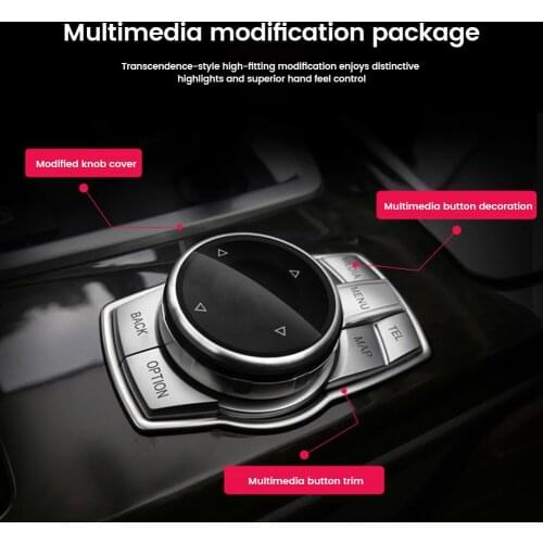 Bmw Multimedia Button Knob Cover Ceramic Black X1 F25 X3 X4 F15 X5 F16 X6 1 2 3 5 Seriesf10 F20 F30 F34 For Car Decoration Tools