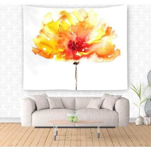 Dandelion Rose Fabric Decorative Wall Hanging Tapestry Colorful Flower Decor Polyester Curtain Table Cover Beach Picnic Usage