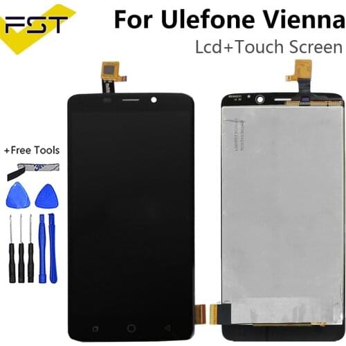 Original Tested For Ulefone Vienna LCD Display+Touch Screen 100% Tested Digitizer Glass Panel Replacement Part sensor for vienna