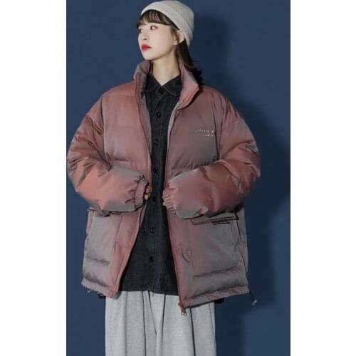 Short Winter Jackets Women Warm Down Cotton Parka Coats Winter Thicken Cotton-padded Outwear Big Pocket Student Jacket Coat New