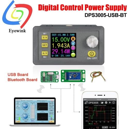 DPS3005 Communication Function Constant Voltage current Step-down Power Supply module Voltage converter LCD voltmeter 30V 5A